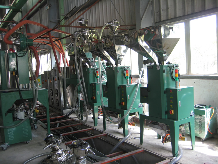 Multi-barrel weighing weighing machine